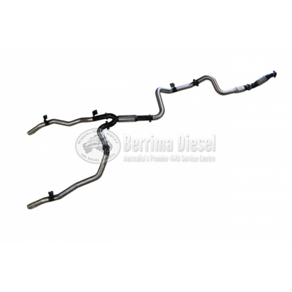 ( Manta Exhaust ) 3 inch Turbo back twin pipe system with Cats and hotdog - Stainless Steel - SSMKTY0094