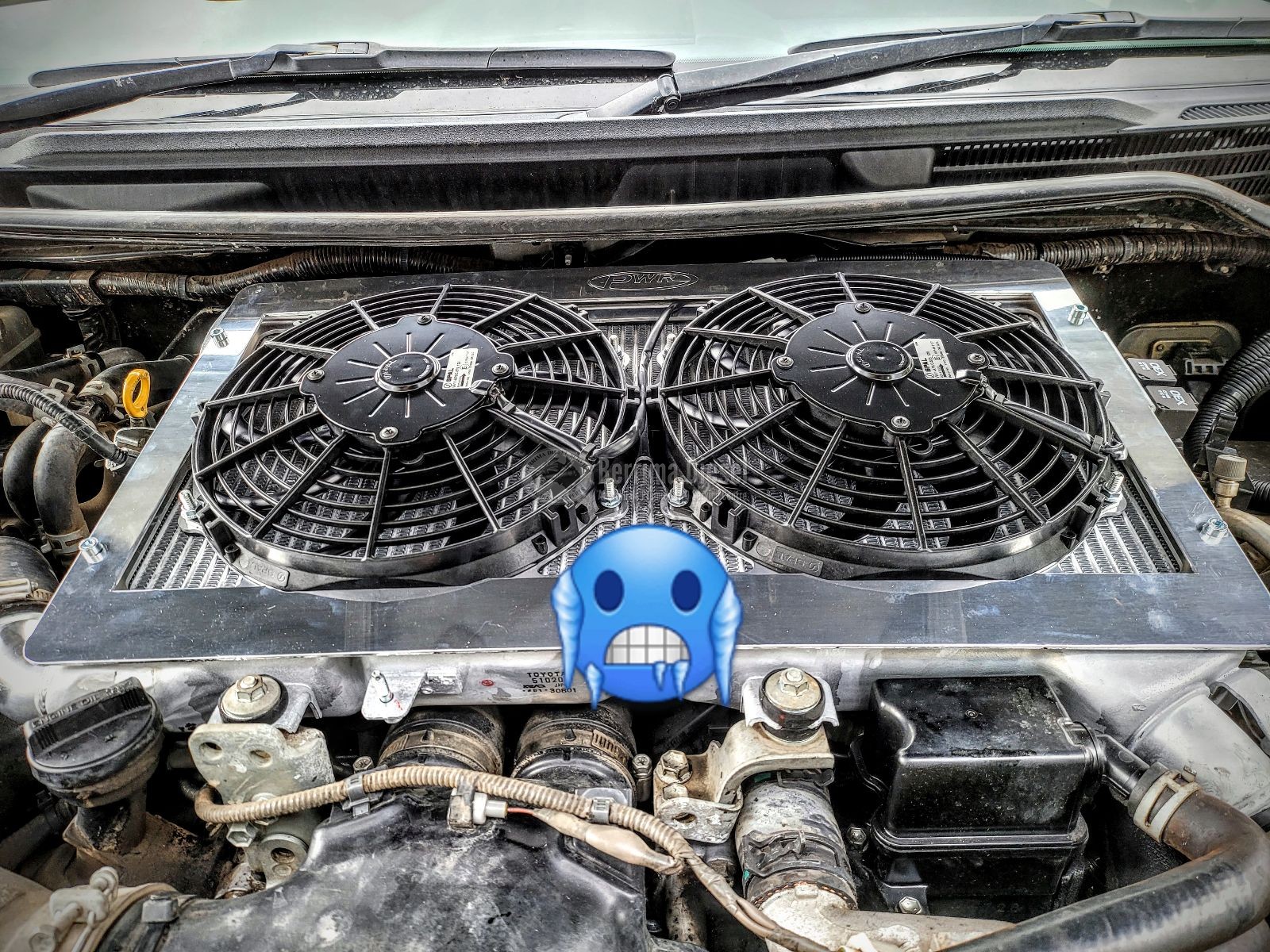 Berrima Diesel Suitable for Toyota LANDCRUISER 70 and 200 SERIES V8 INTERCOOLER FAN