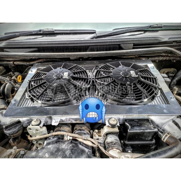 INTERCOOLER FAN UPGRADE KIT (Suitable for Toyota LANDCRUISER 70 and 200 SERIES V8 )