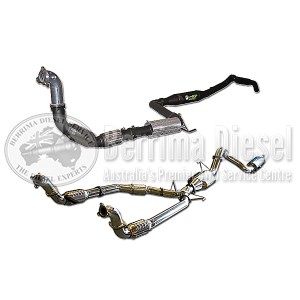 ( TaipanXP Exhaust kit in 409 Stainless Steel ) Nissan Navara D40 